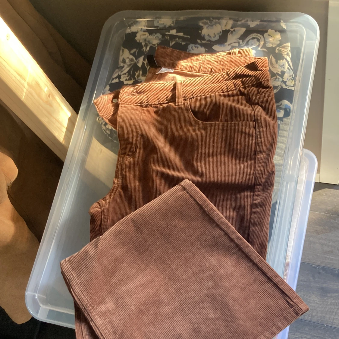 Beige stickad tröja - 92