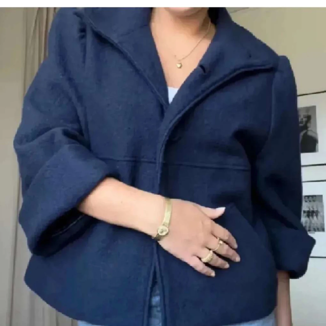 Trekvartsärmad kappa - 90