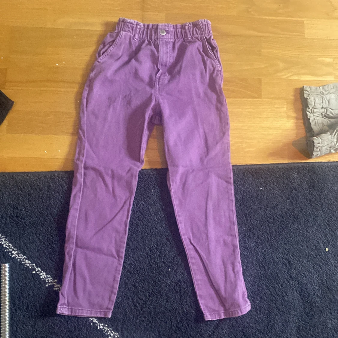 3 par jeans lila grön och blå - 90