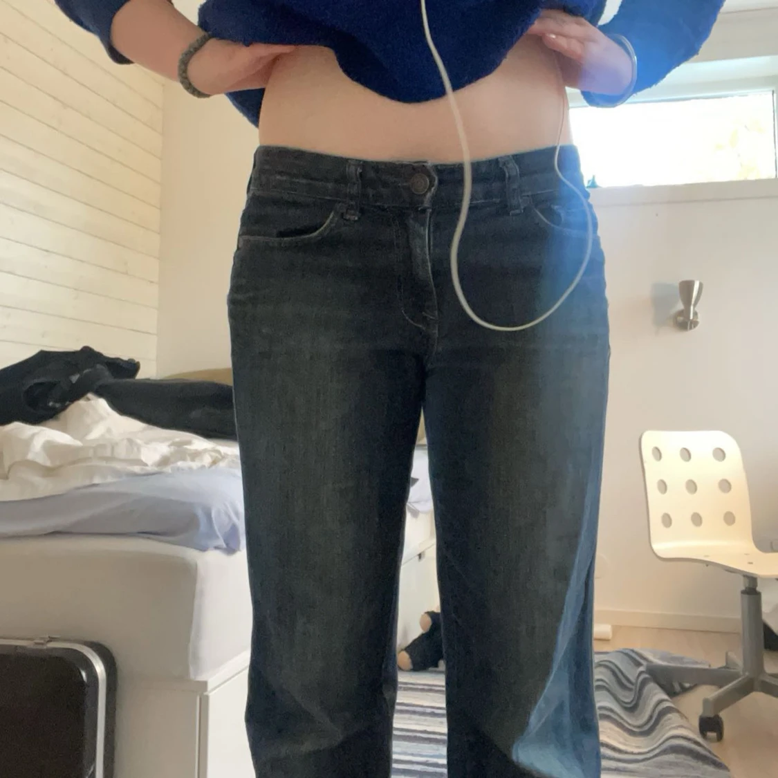 lågmidjade ck jeans - 90