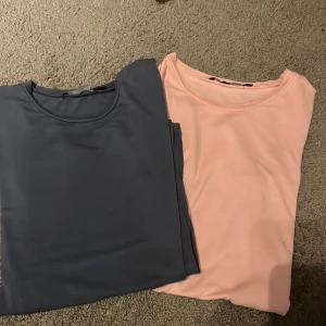Rosa och blå t-shirt - Två enkla t shirts från lager 157 den rosa har en liten fläck men den syns knappt, använda typ 2 gånger