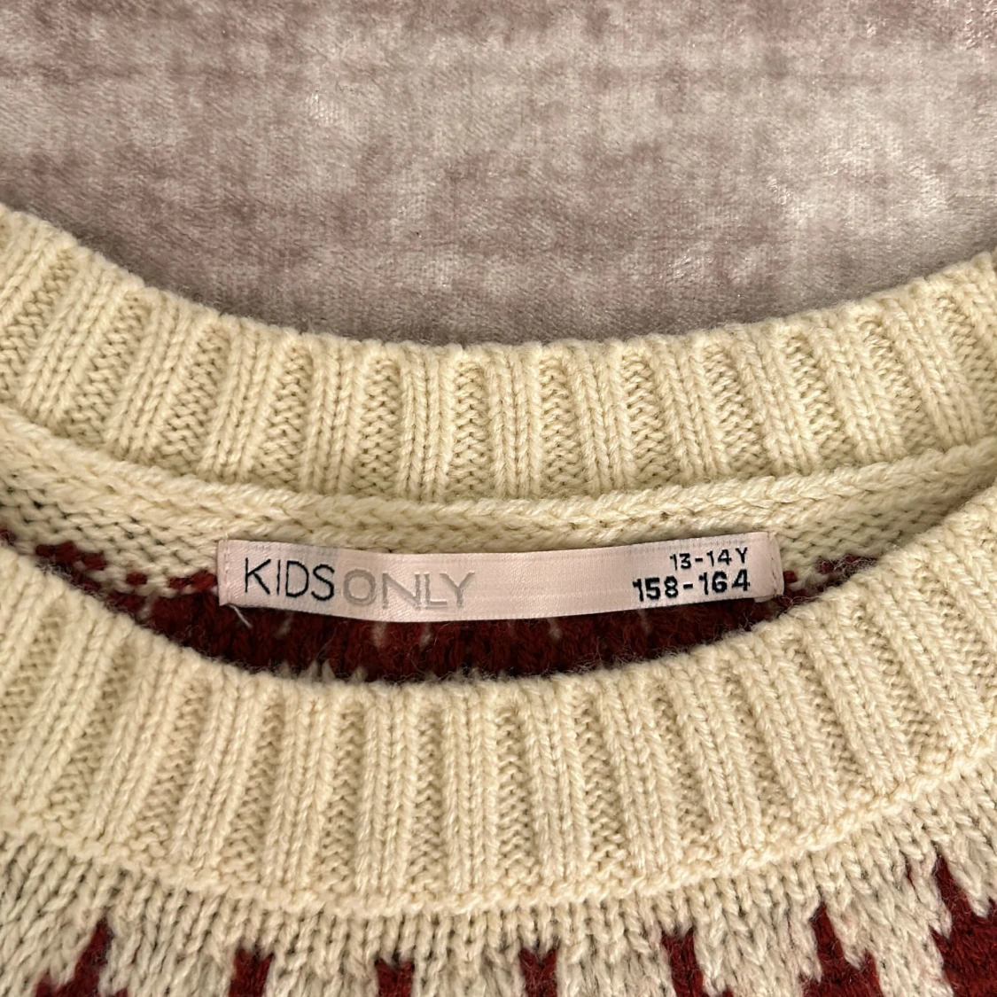 Mönstrad stickad tröja från Kids Only - 91