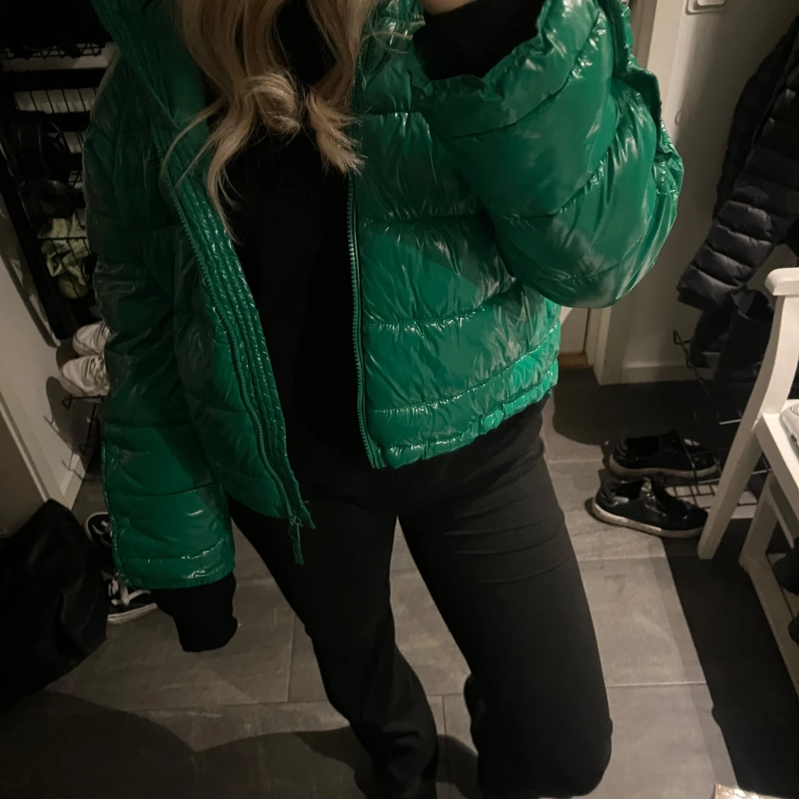 Glansig dunjacka Zara