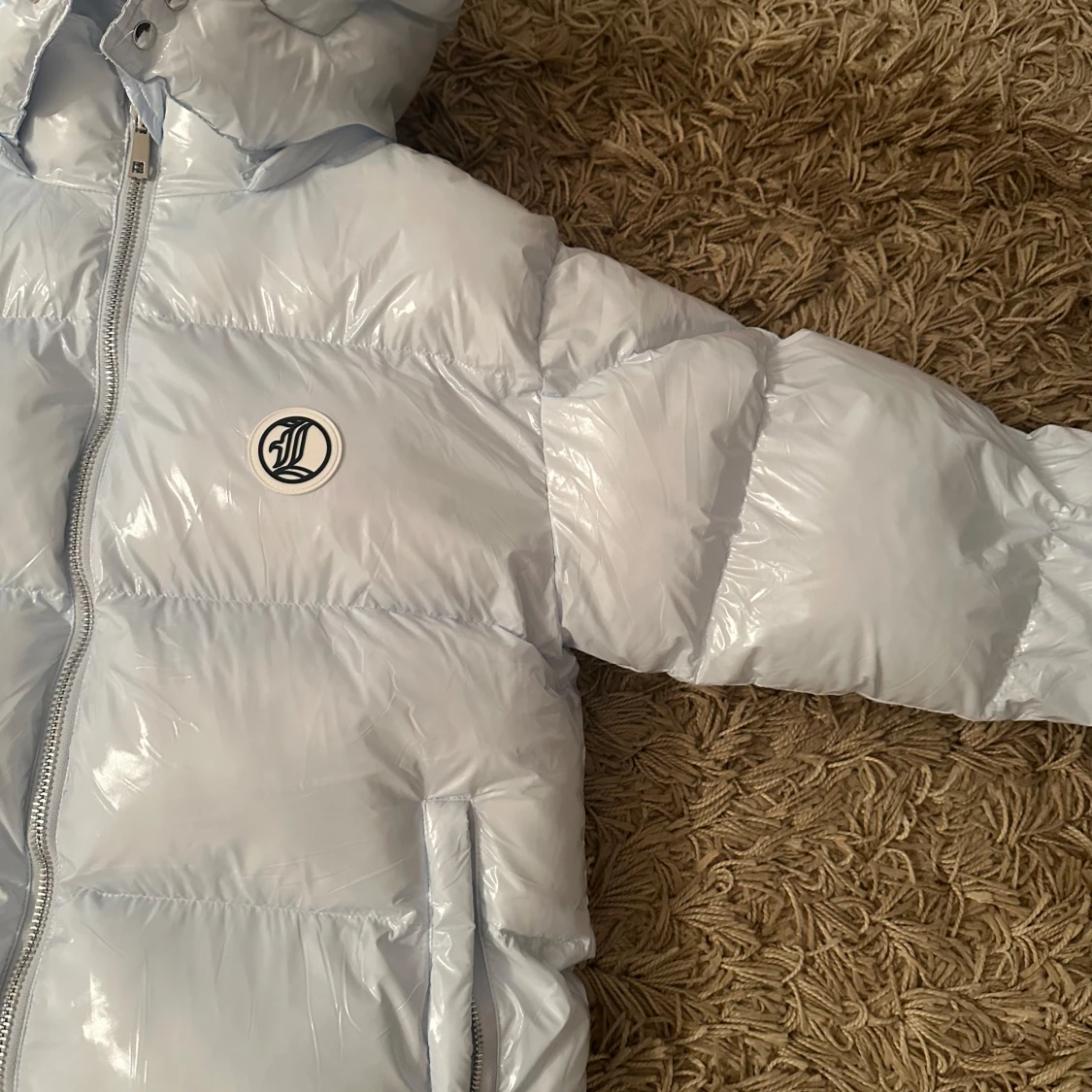 Lukamachain pufferjacka - baby blå  - 1