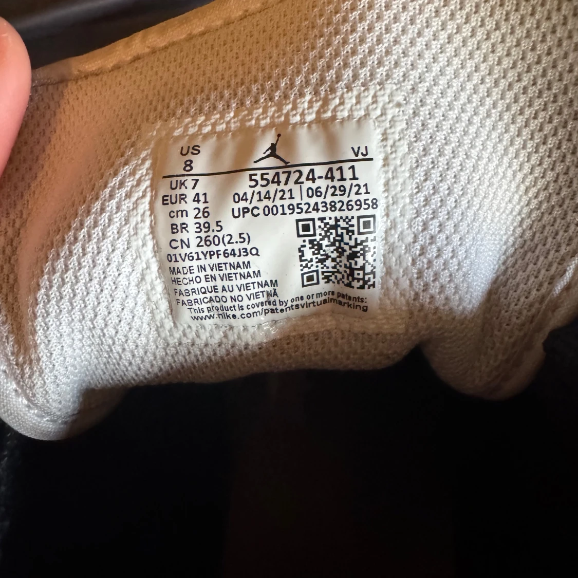 Nike Air Jordans i svart och vit - 91