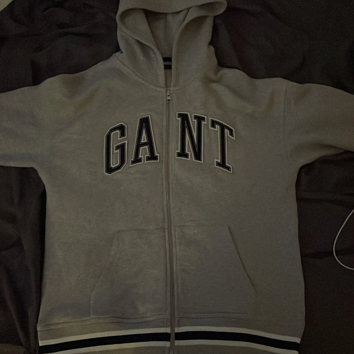 Grå hoodie från GANT