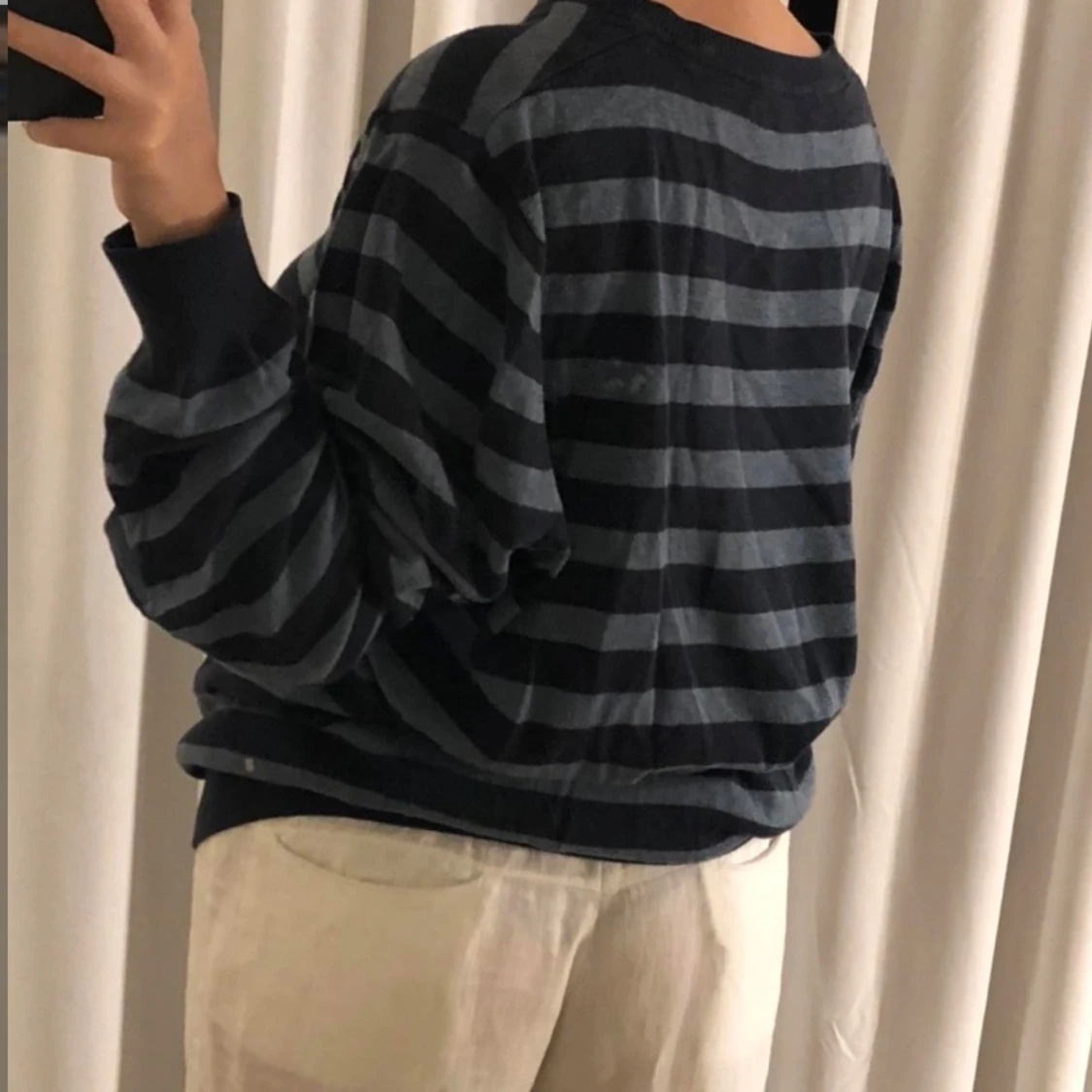 Randig långärmad tröja - 90