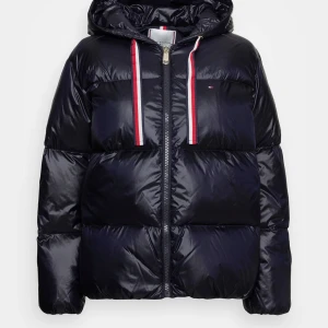 Blå vinterjacka - Vinterjacka från Tommy Hilfiger, köpte för två år sedan och jackan har används sparsamt och är i bra skick, nypris är 3200. Jackan är mycket varm, passar xs-s. skriv för frågor 