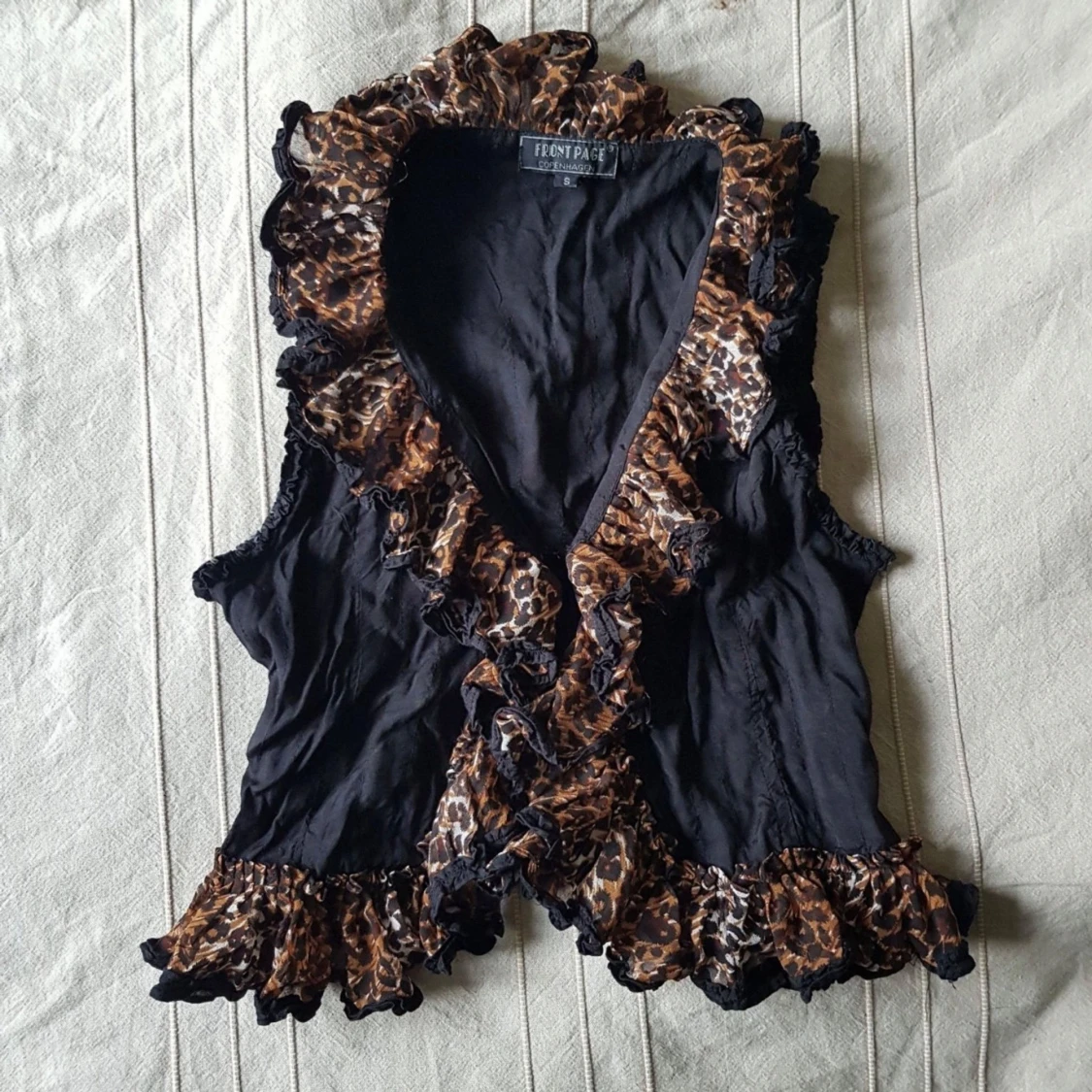 Vintage topp med volanger, retro