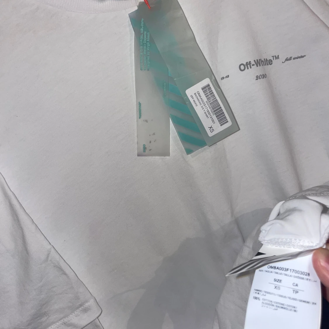 Exklusiv Offwhite långärmad tee - 92
