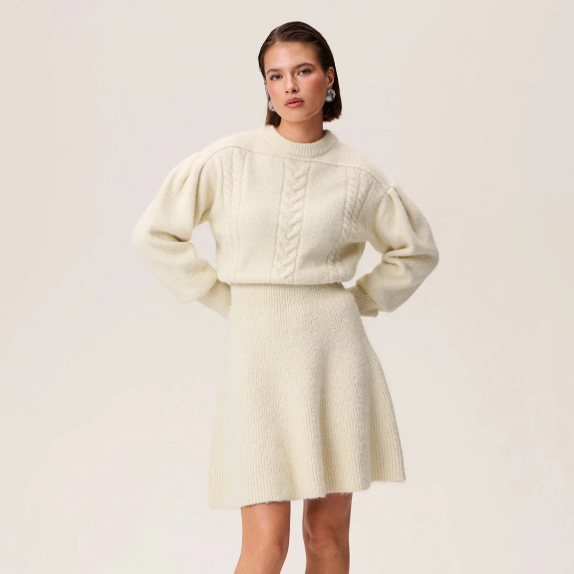 Adoore stickad klänning