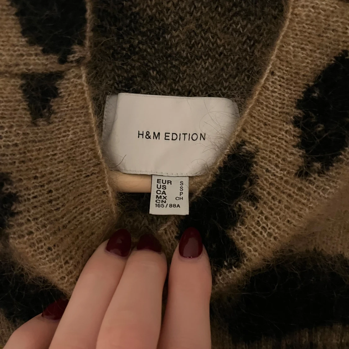 Leopardmönstrad tröja, stickad i mohairmix H&M edition - 91