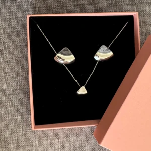 Edblad set - örhängen och halsband - Stilrena, helt nya och aldrig använda!  Säljer då jag föredrar guldsmycken