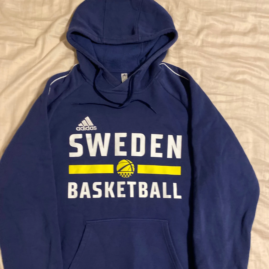 Blå basketlandslags-hoodie M - 90