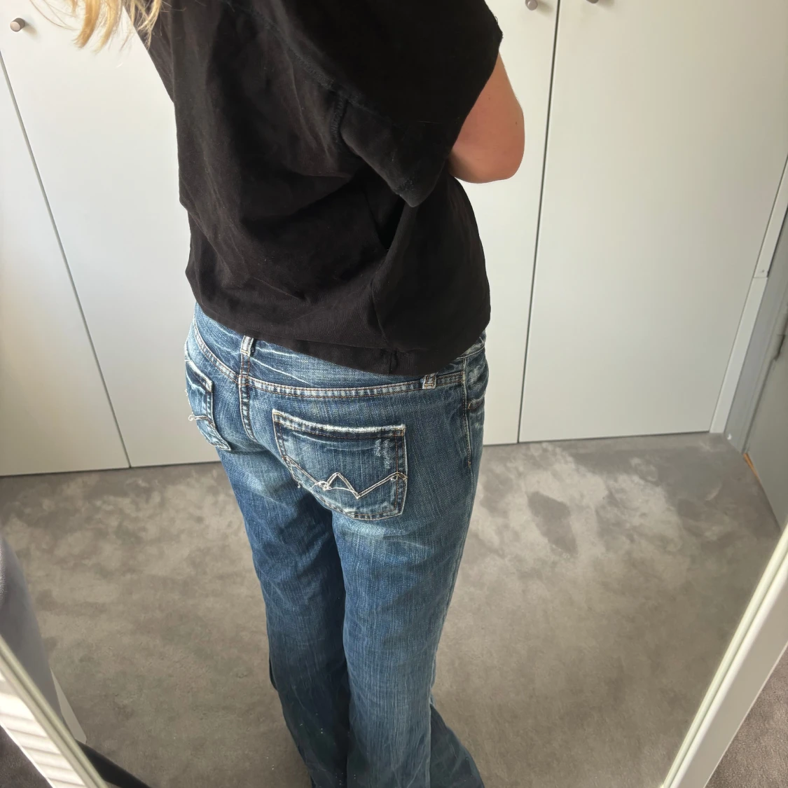 Lågmidjade bootcut jeans  - 90