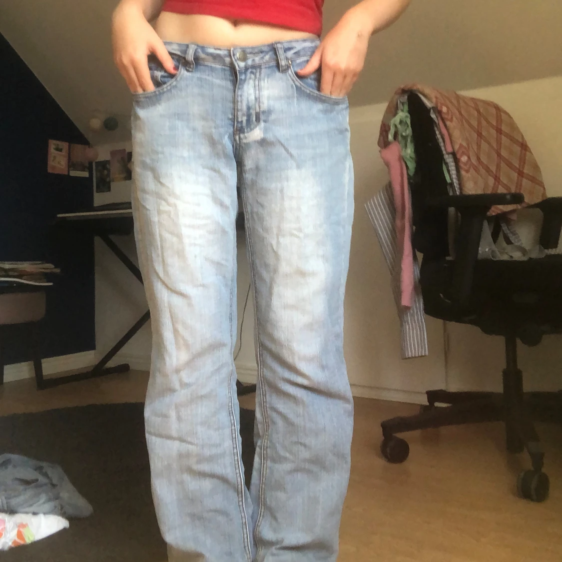 Ljusblå jeans från Colours of the World