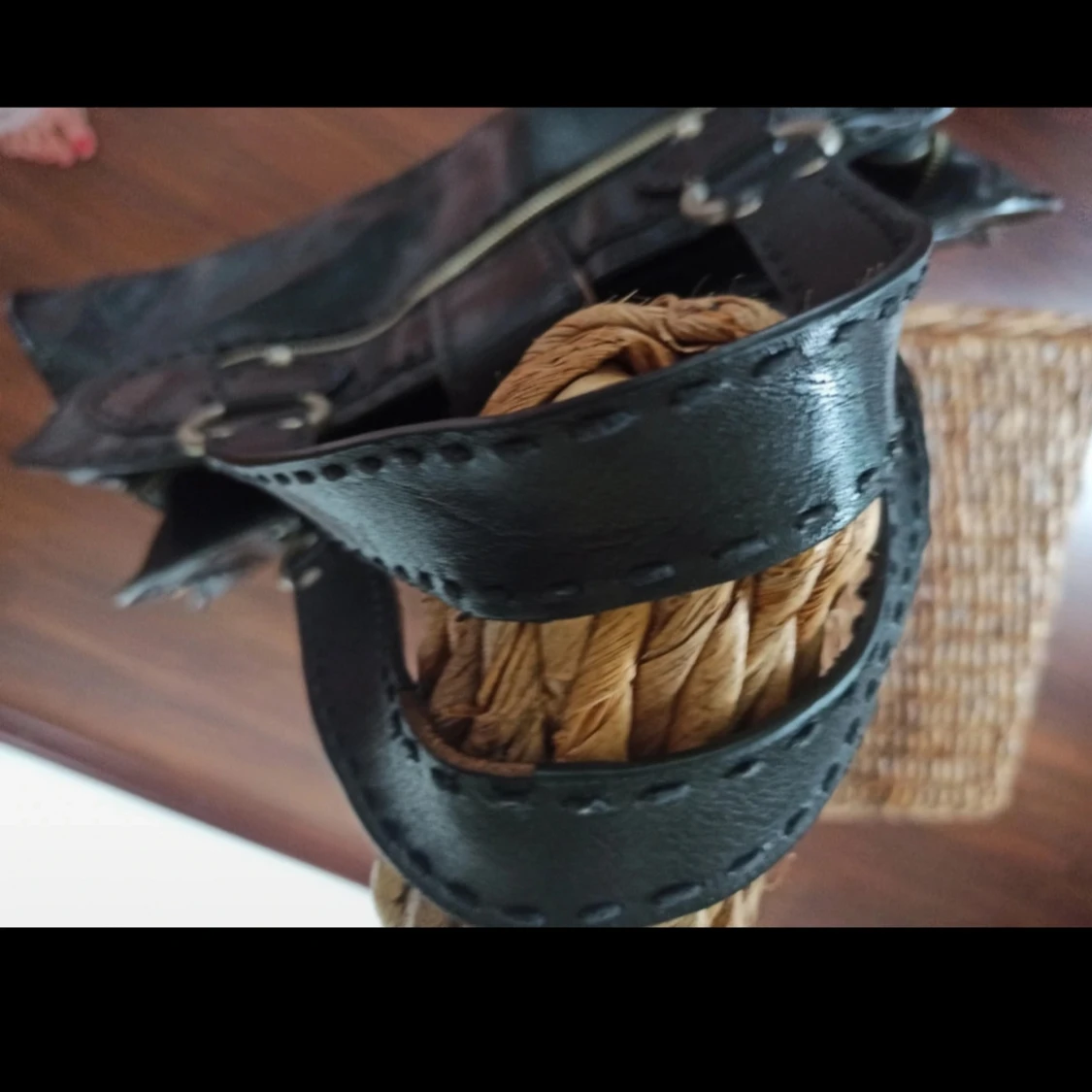 Svart skinnväska från Luisa Cerano - 93