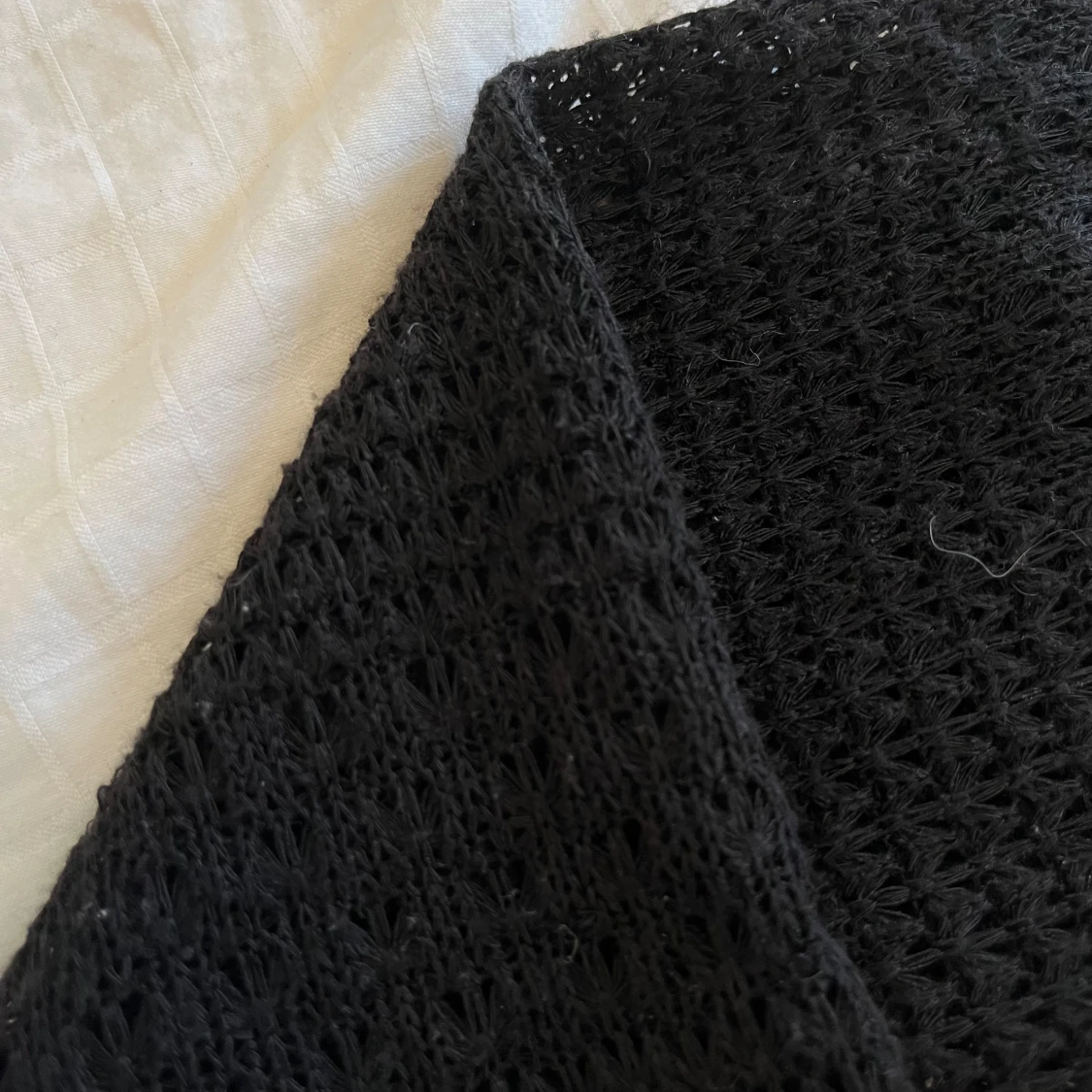 Cropped svart kofta  - 91