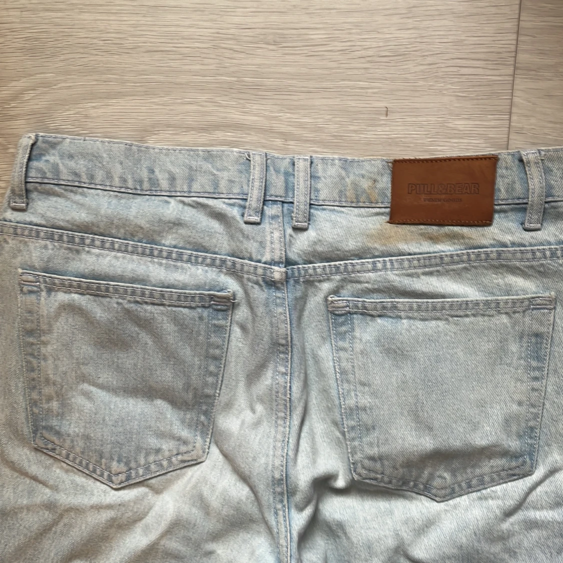 P&b wide leg ljusblå jeans - 91