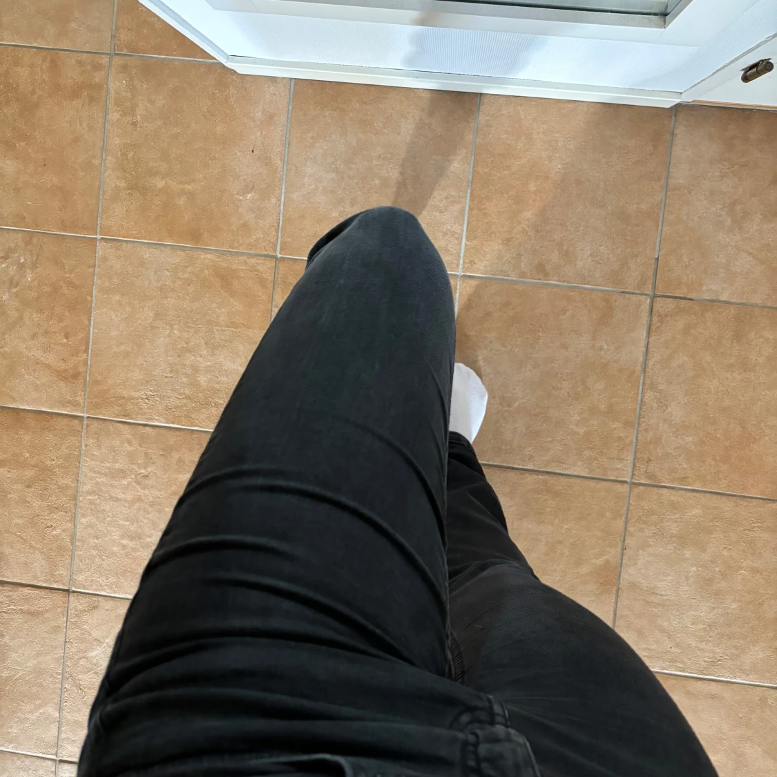 Svarta Bootcut Jeans  - 91