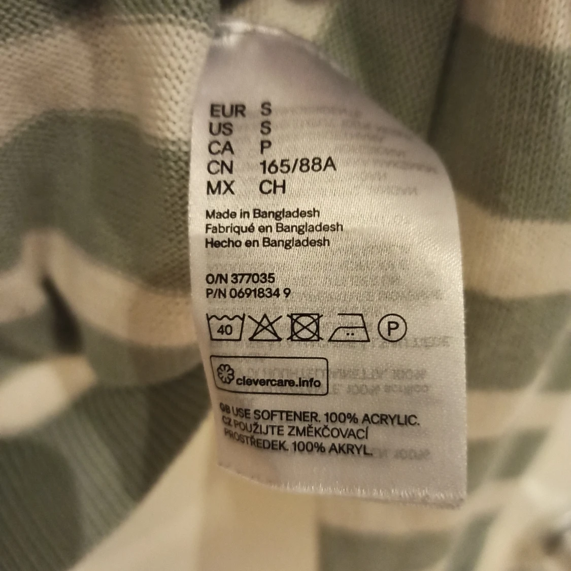 Randig tröja från H&M - 92
