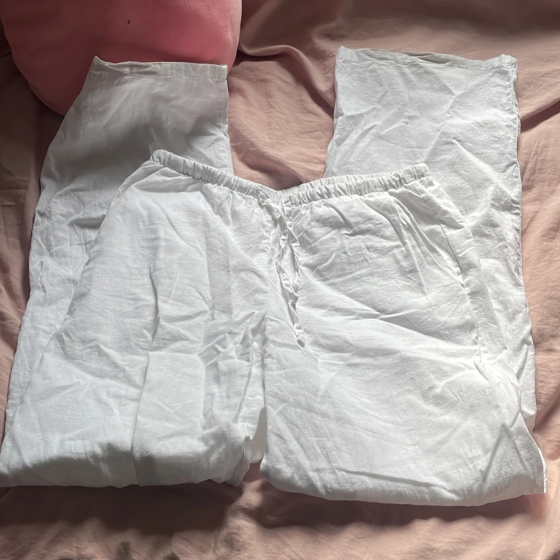 Vita linnebyxor - 90