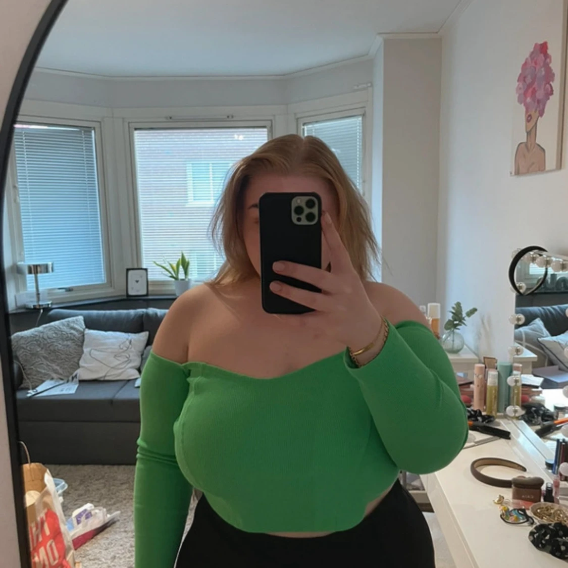 Grön croptop