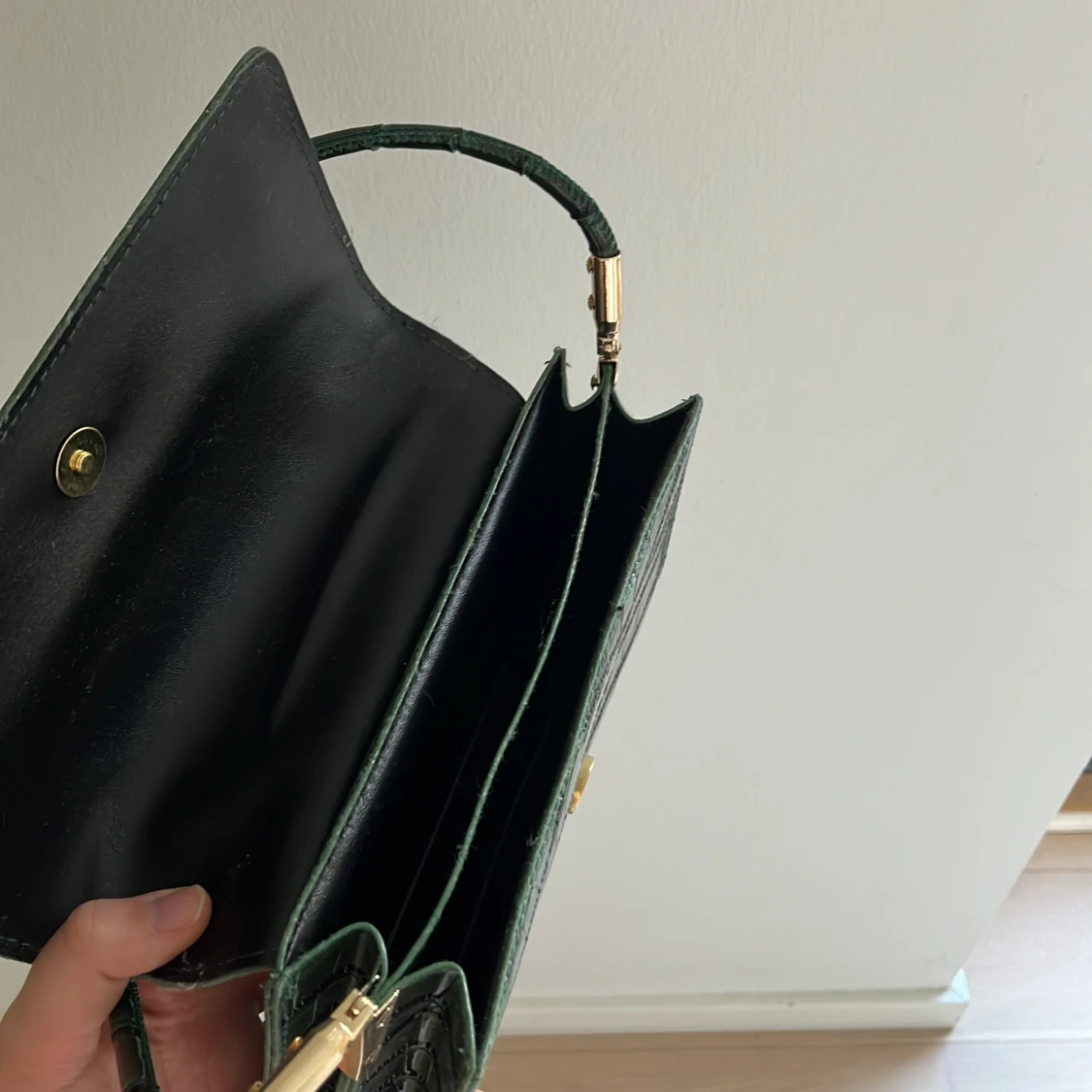 Grön baguetteväska  - 91