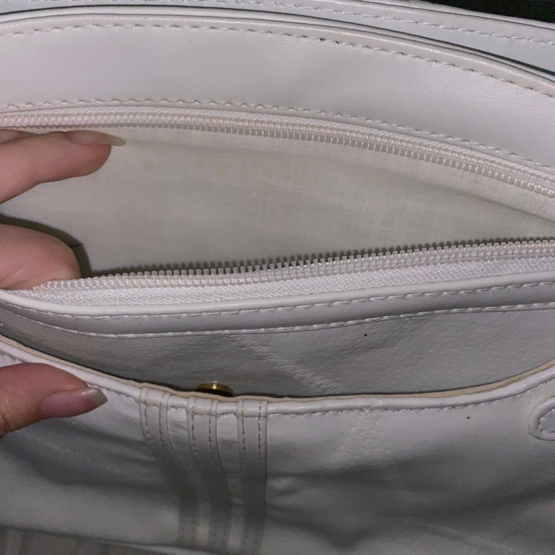 Vit axel väska - 92