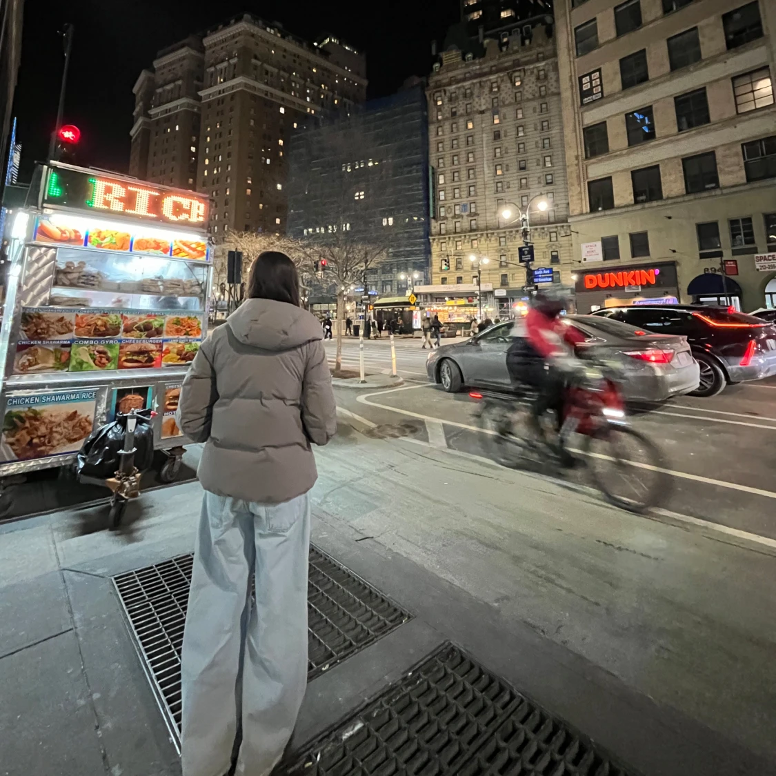 Ljusblå jeansbyxor - 90