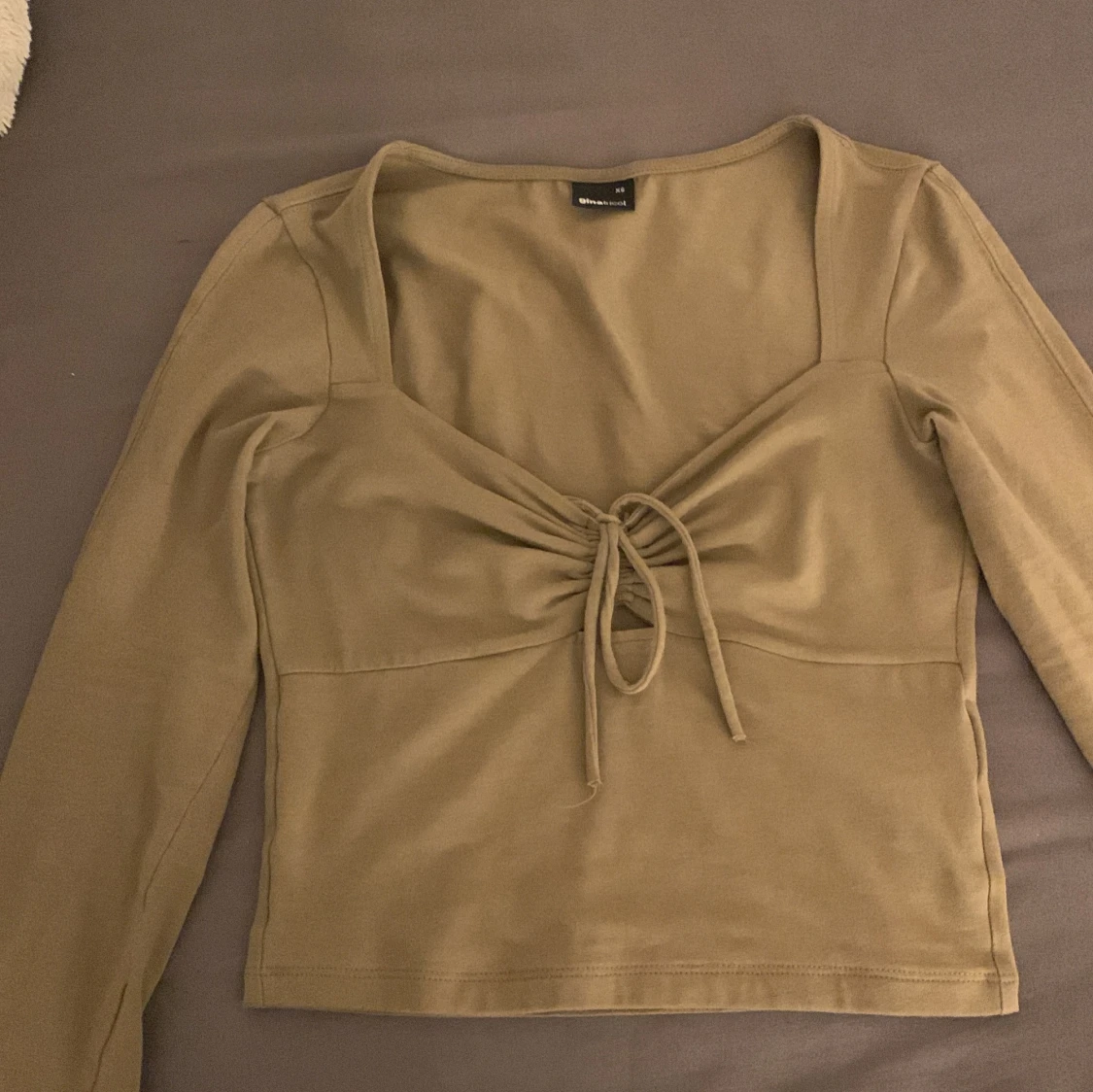 Brun långärmad topp - 90