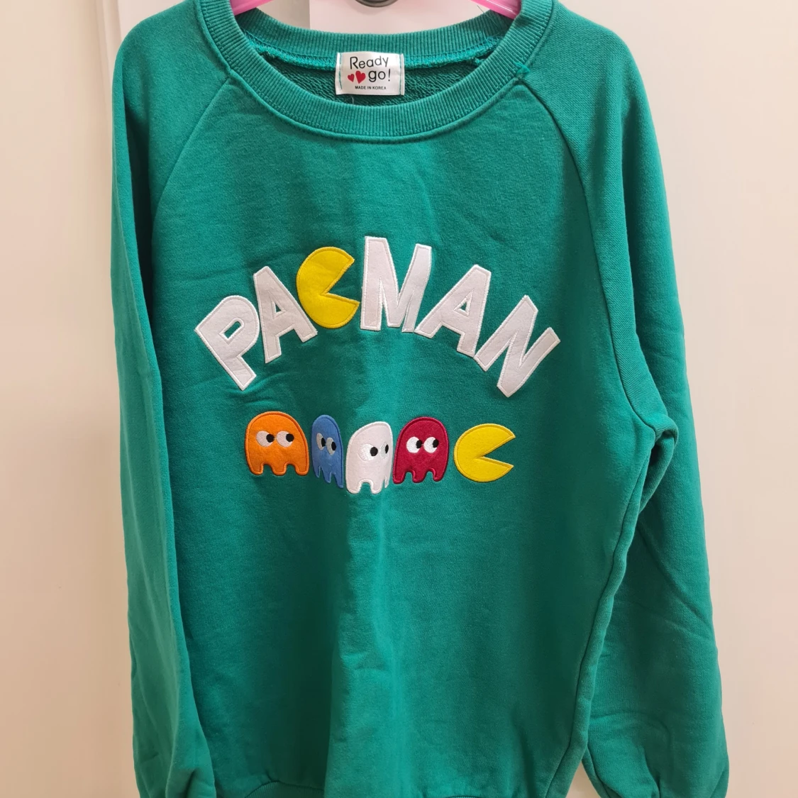 Grön Pac-Man sweatshirt från Korea - 91