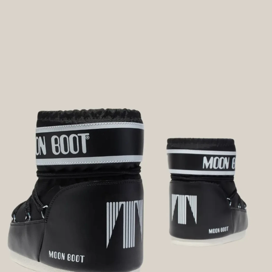 Svarta Moon Boots - 90