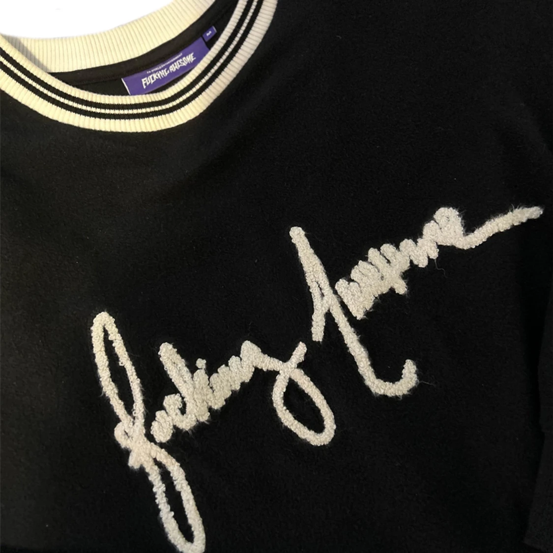 Fucking Awesome - Pilled Cursive Crewneck - 1