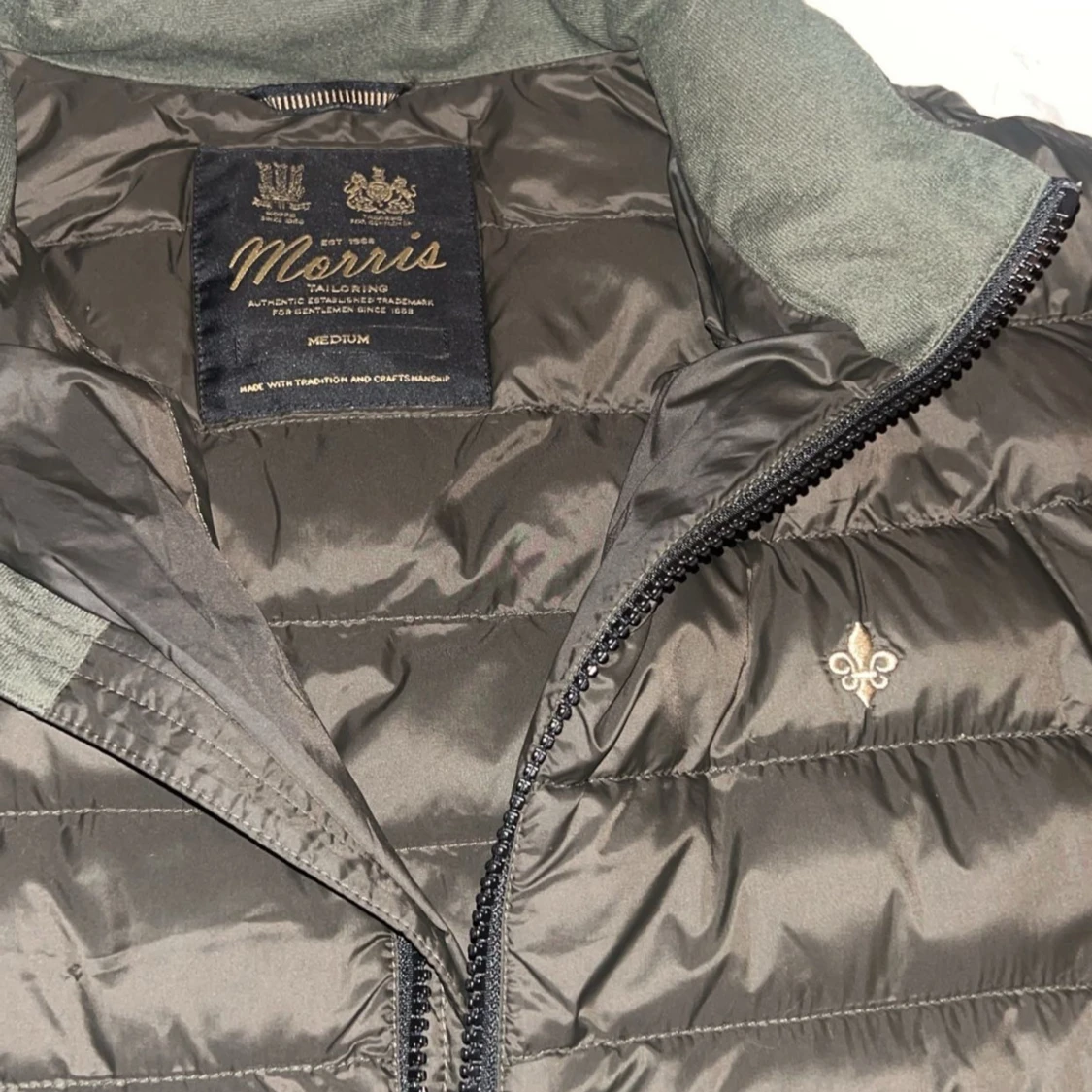 Grön dunjacka Morris