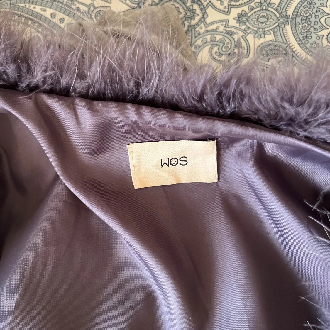 Grå pälsjacka från WOS - 90