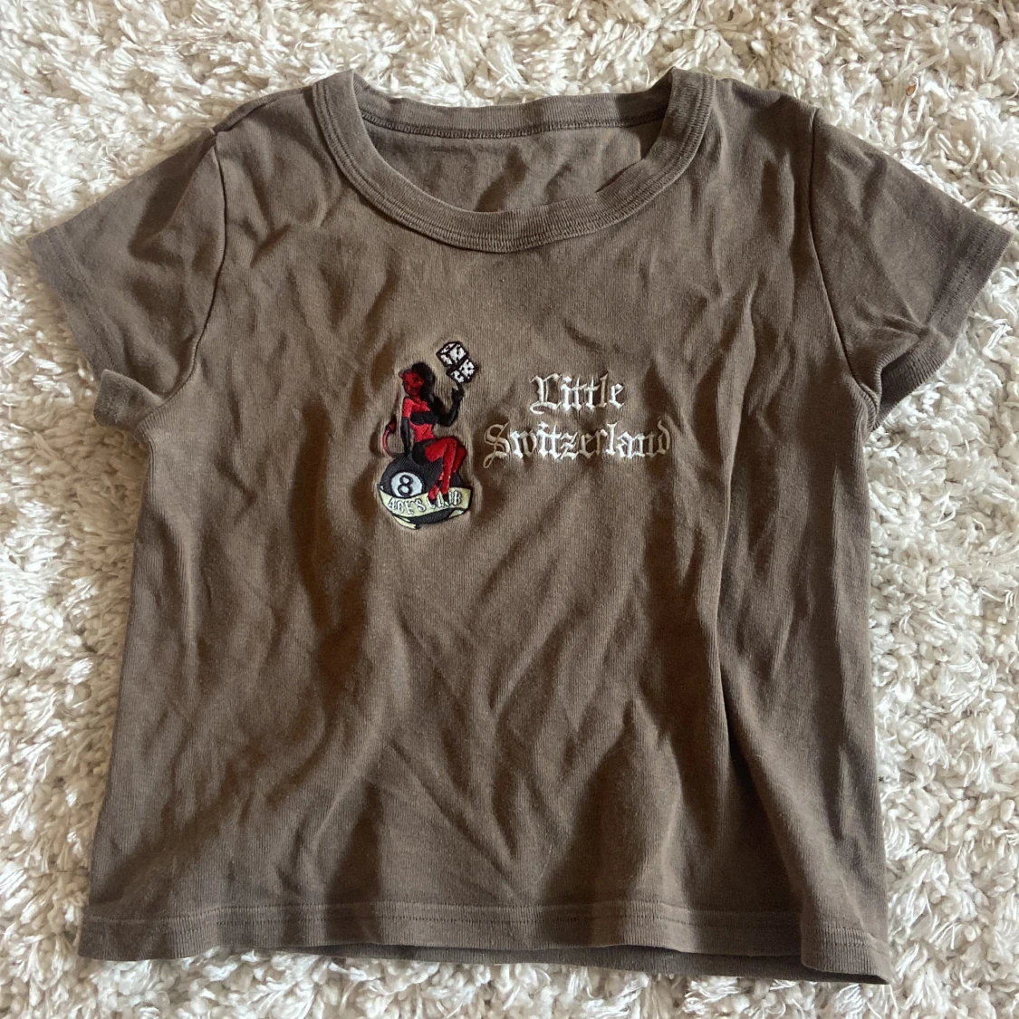 Brun t-shirt från Brandy Melville