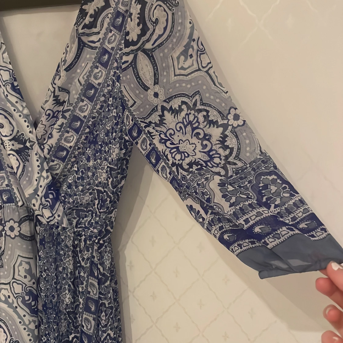 Blå bikbok klänning - 91