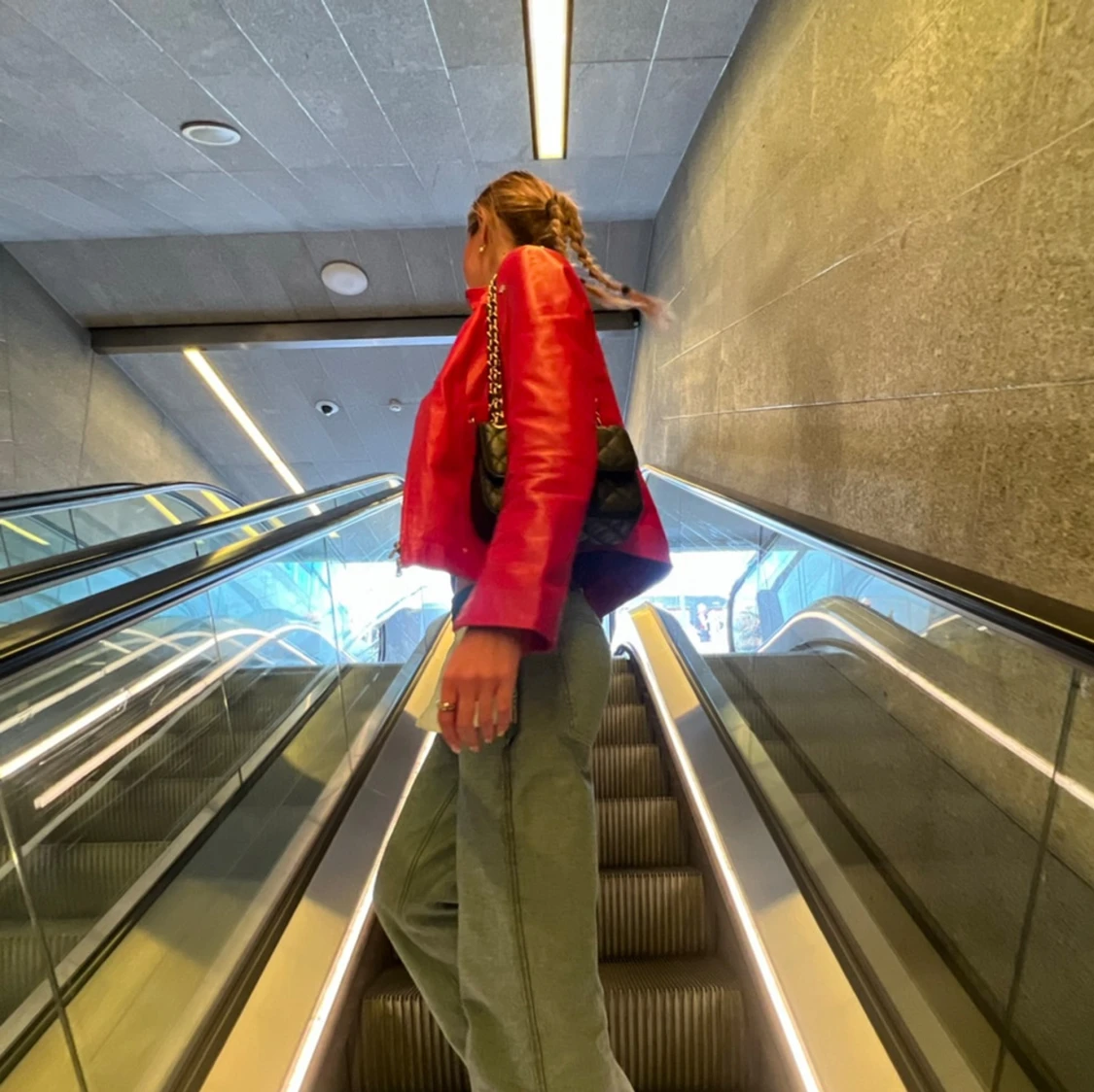 röd skinnjacka - 91