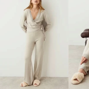 Gina Tricot mjukisbyxor  - Slutsålda beiga mjukisbyxor från Gina Tricot, ”homewear trousers”. I nyskick. 