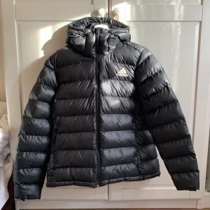 Svart vinterjacka - Säljer en sprillans ny, superfin svart dunjacka från Adidas. Storlek L & för stor för mig därav säljer jag den. Aldrig använd, prislappen sitter kvar. Fraktas även i tillhörande påse☺️Orginalpriset är 1 000kr men jag säljer den för 600kr.