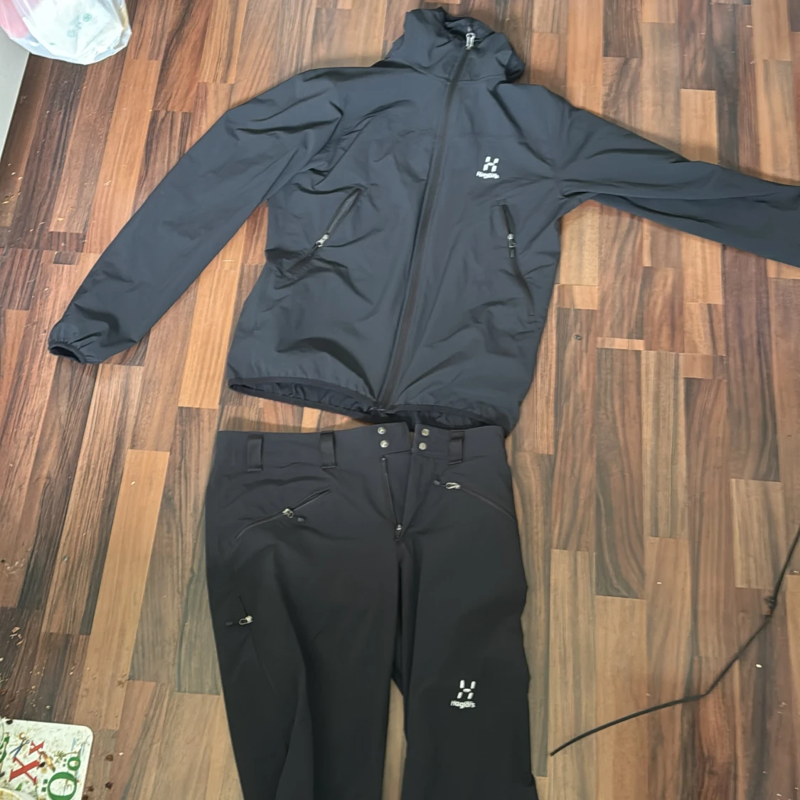 Haglöfs sett plus lacoste zip up