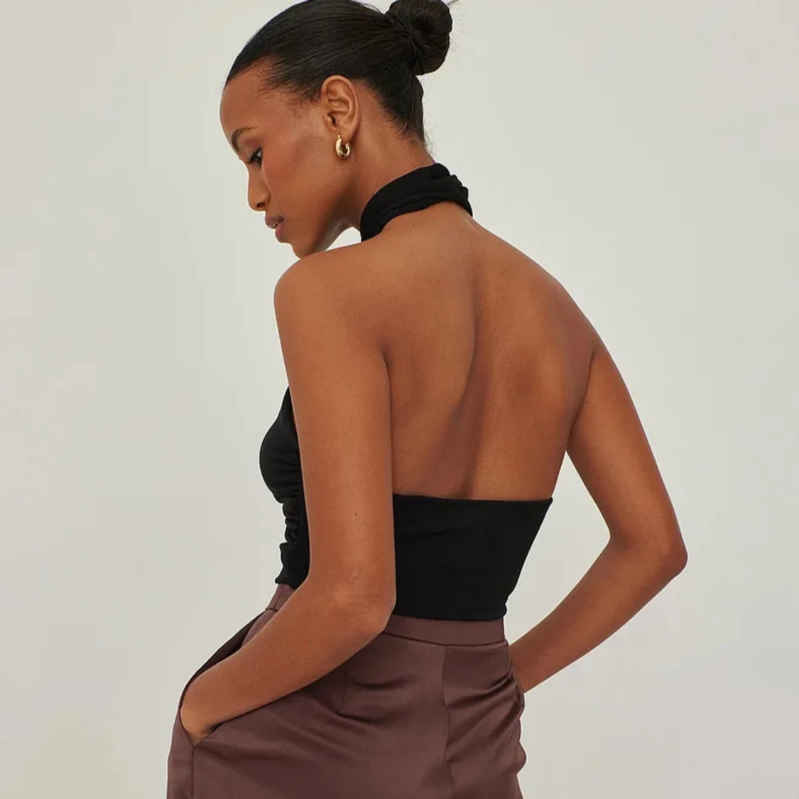 Halterneck topp - 90