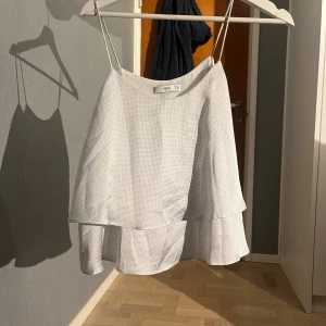 Vit ärmlös topp  - Snygg vit ärmlös topp från Vero Moda med tunna axelband. Perfekt för varma och till sommaren. Enkel och stilren design som passar till många olika outfits!💕