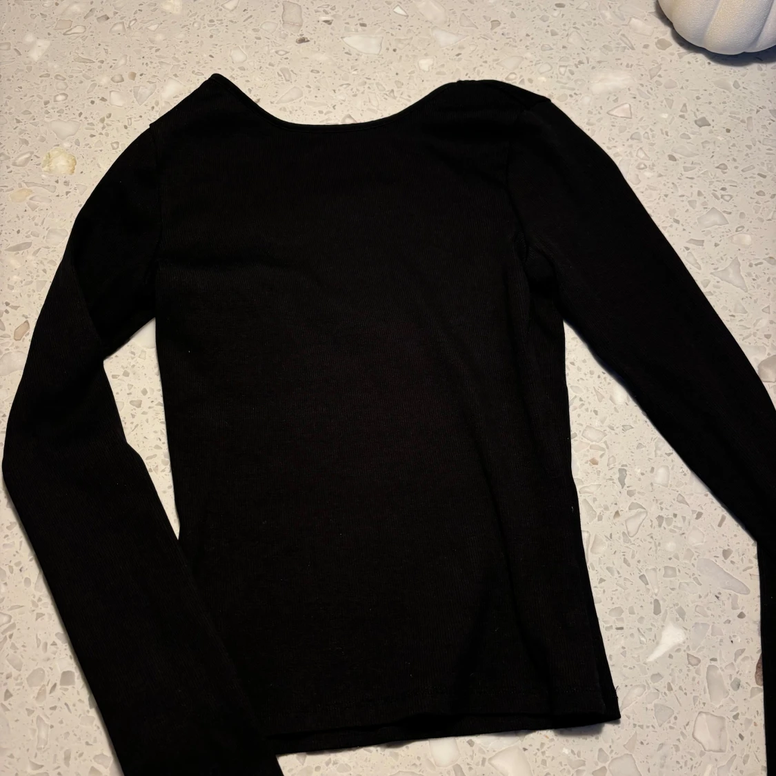 Svart långärmad topp från Gina Tricot