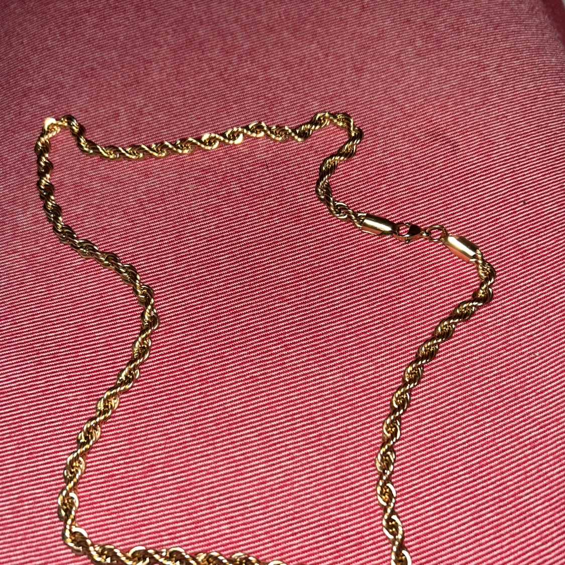 18k guldplaterat halsband 6mm rostfritt stål - 91