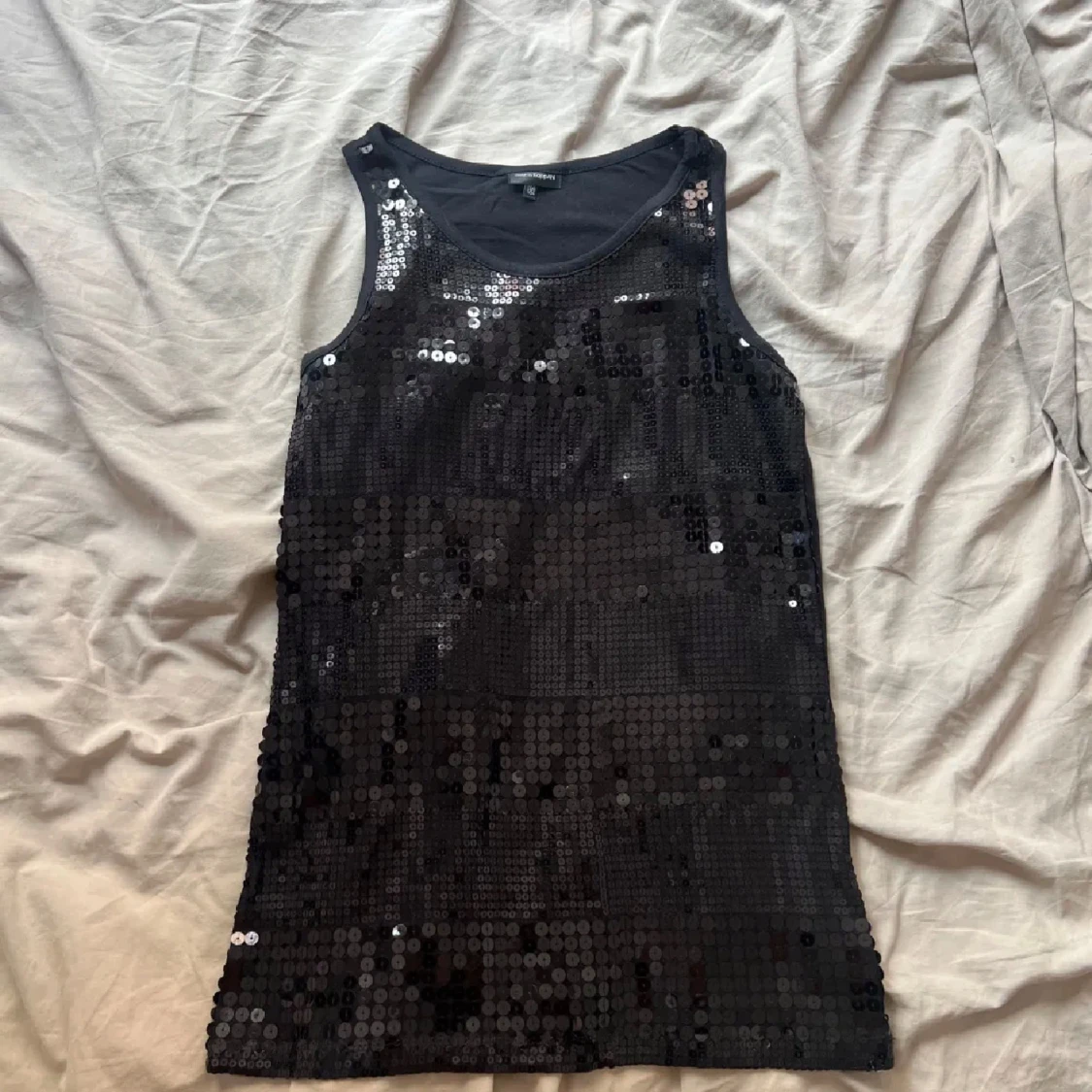 Svart paljettlinne - 90