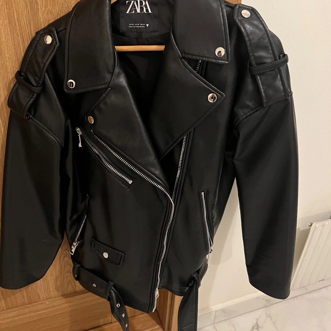 Oversize skinnjacka zara