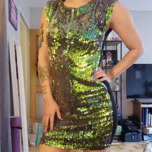 Paljettklänning  - Jättefin Paljettklänning i nyskick, perfekt till nyår!