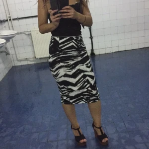 Pennkjol från Bik Bok - Zebramönstrad pennkjol från Bik Bok i storlek S. Sitter väldigt fint! Liten slits på baksidan. 